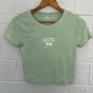 Holster classic Crop Top Tee in mint Green size XS
